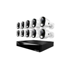Night Owl Night Owl CL-FT8D2-1610L 20 Channel (16 Wired 4 Wi-Fi) 4K DVR Security System With 2TB Hard Drive And 10 Wired 4K Deterrence Cameras With 2-Way Audio