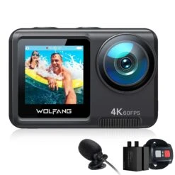 Wolfang Wolfang GA420W 4K/60FPS/24MP Action Camera 3.0 EIS Anti-shake Stabilization 40M Waterproof