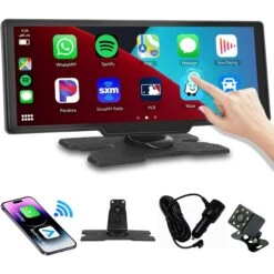 Biuble BIUBLE TK003 10.26" Touchscreen Wireless Car Stereo Car Radio Receiver, Black