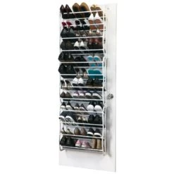 Mainstays Mainstays MS89-565-009-05 Over The Door Shoe Rack, 36 Pair, White
