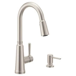 Moen Moen 990302378 Trew Spot Resist Stainless Single Handle Pulldown Kitchen Faucet