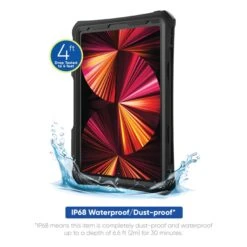 ONN Onn 9863201 Waterproof Tablet Case For I Pad Pro 2021 3rd Gen 11'' Screen (Black) -Digitopia Deals Store 624d9c34092c4e3f83863bc24b284f01