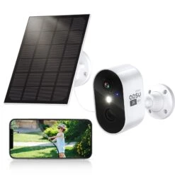 AOSU AOSU C7L Solar Wireless Security Cameras Outdoor With Spotlight & Siren Alarm