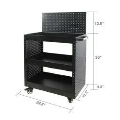 WORKPRO WORKPRO Rolling Service Utility Cart With Steel Pegboard Storage, Tool Cart 9 WORKPRO WORKPRO Rolling Service Utility Cart With Steel Pegboard Storage, Tool Cart -Digitopia Deals Store 62af7856874c430ba917f710f7f0679f