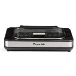 Power XL Power XL SMG-01 Smokeless Grill Elite Plus Indoor Electric Grill With Tempered Glass Lid, Non-Stick, Black
