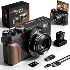 NBD NBD Digital Camera 4K Video Camera HD Vlogging Camera With 16x Zoom Compact Camera ( 56 MP )