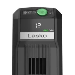 LASKO Lasko T42700 42" 12-Speed EcoQuiet DC Motor Tower Fan With Remote, Black -Digitopia Deals Store 69ebdb715cc24fa796cf602520c06700