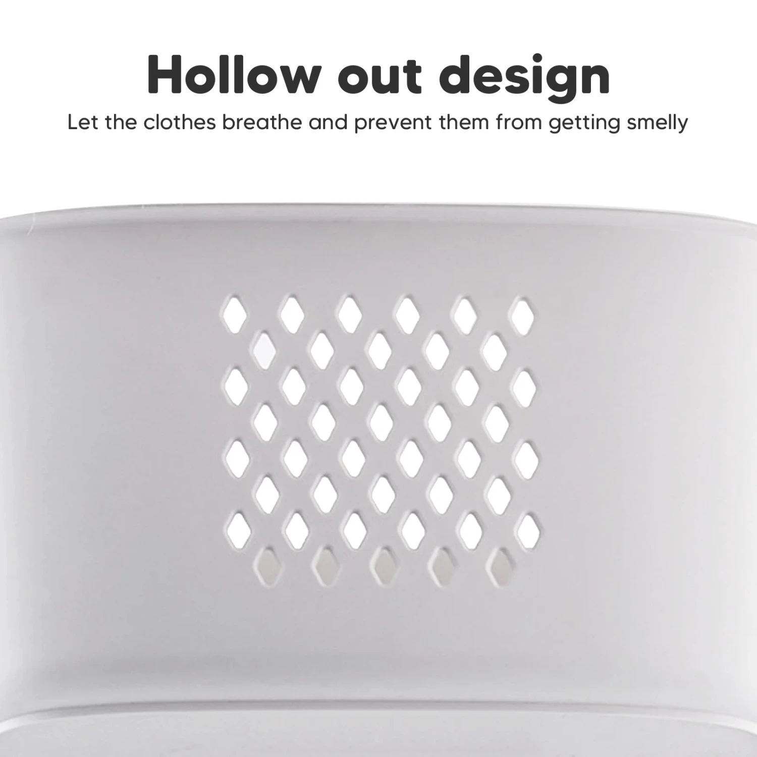 CATGOOD CATGOOD USNP20231114fc8f 4-Tier Laundry Hamper Basket Sorter With Wheels, White 3 CATGOOD CATGOOD USNP20231114fc8f 4-Tier Laundry Hamper Basket Sorter With Wheels, White - Image 3