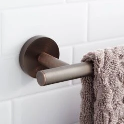 Signature Hardware Signature Hardware 430361 Steffin 24" Towel Bar Oil Rubbed Bronze Bathroom Hardware And Accessories