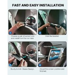 Ricilar Ricilar Premium 10.5" Dual Screen Portable DVD Player For Car 2 X DVD Player Non-built-in Battery, Black 17 Ricilar Ricilar Premium 10.5" Dual Screen Portable DVD Player For Car 2 X DVD Player Non-built-in Battery, Black -Digitopia Deals Store 6dfe7d8a528b4acb8966c79adfc3975c