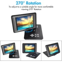 Doosl Doosl Rotation Portable DVD Player 18.8" -Digitopia Deals Store 6f72d5e05a474d0b93a91500fb8c5e6c
