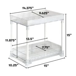 The Home Edit The Home Edit 400991 Under Cabinet 2-Tier Storage Tower, 10X14.5X15in -Digitopia Deals Store 70f79363c3c745ce82a50ee75f009e00