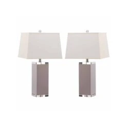 Safavieh Safavieh Deco Leather Table Lamp - GREY ONE SIZE