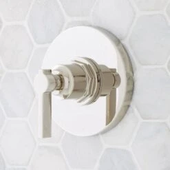 Signature Hardware Greyfield Pressure Balance Shower Valve Trim - Polished Nickel