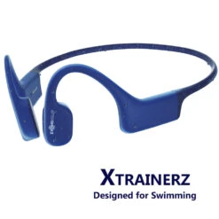 Aftershokz AfterShokz AS700SB Xtrainerz Open-Ear Mp3 Swimming Headphones, Sapphire Blue