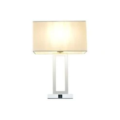 Sheffield Home Sheffield Home 20" Juliet With 2 Usb Charging Ports Stainless Steel Table Lamp TL119 - SILVER ONE SIZE