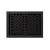Signature Hardware Signature Hardware ANT1014-IR Antique Style Solid Cast Iron Floor Register With Louvers -10" X 14" - Black Powdercoat