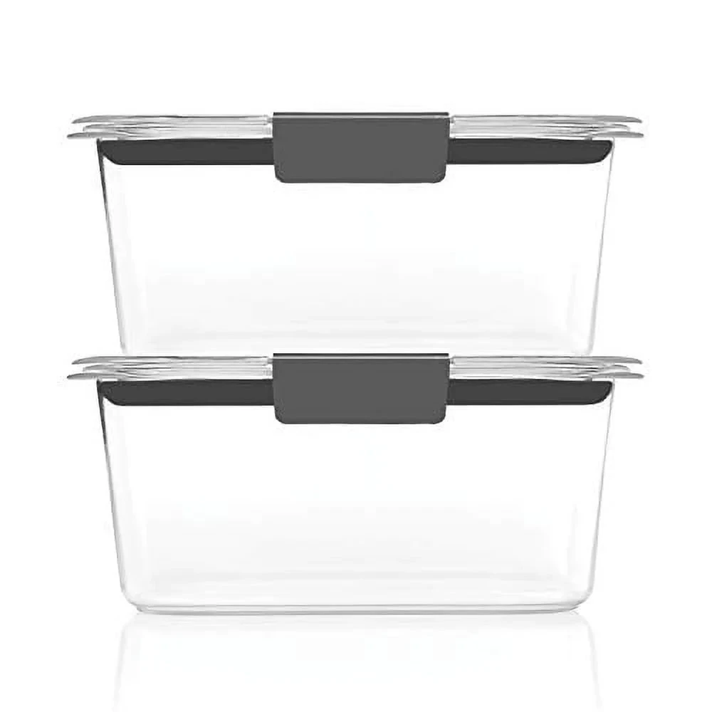 Rubbermaid Rubbermaid 2031962 Brilliance 4.7 Cup Medium Stain-Proof Food Storage Container, 2 Pack 2 Rubbermaid Rubbermaid 2031962 Brilliance 4.7 Cup Medium Stain-Proof Food Storage Container, 2 Pack - Image 2