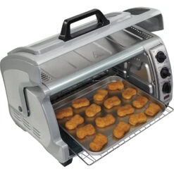 Hamilton Beach Hamilton Beach 31127 Easy Reach Toaster Oven With Roll-Top Door, Silver