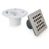 Signature Hardware Adelphi Square Shower Drain - Polished Nickel