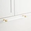 Signature Hardware 12" Beryn Acrylic Appliance Pull - Satin Brass