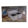 Fresh Home Elements Fresh Home Elements 470294-013 24" Storage Chest And 11" Organizing Bins, White Linen