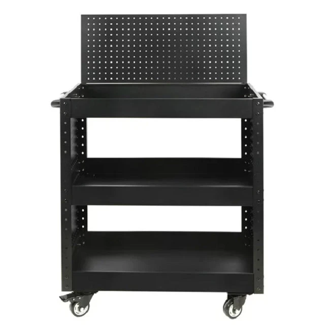 WORKPRO WORKPRO Rolling Service Utility Cart With Steel Pegboard Storage, Tool Cart 1 WORKPRO WORKPRO Rolling Service Utility Cart With Steel Pegboard Storage, Tool Cart