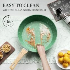 Innerwell Innerwell Nonstick Frying Pan Skillet Handle 11 Inch Green -Digitopia Deals Store 81ad154ff24b40868529617fed19ba1b