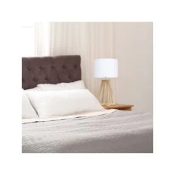 Asstd National Brand Asstd National Brand Simple Designs Interlocked Triangular Wood Table Lamp - NATURAL WHITE ONE SIZE -Digitopia Deals Store 84ee55abb28544e6b89e152c9b48ced8