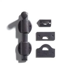 Signature Hardware Signature Hardware EH2582 08-BP Solid Bronze Rustic Slide Bolt - 8" - Bronze Patina