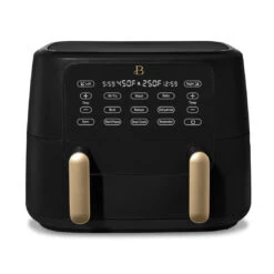 Drew Barrymore Drew Barrymore 19089 Beautiful 9 QT TriZone Air Fryer, Black Sesame