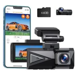 TOGUARD TOGUARD DC19 Dash Cam Front And Rear 4K Car Camera 5Ghz Wifi GPS