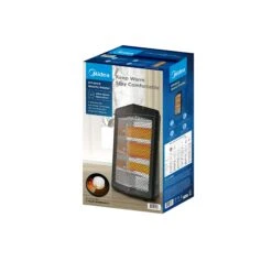 Midea Midea MSH20Q3ABBV 1500W Quartz Electric Space Heater, MSH20Q3ABBV, Black -Digitopia Deals Store 927d2be7f1c64b4c9d2a12b84445c34d