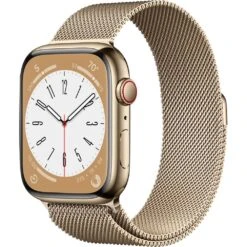 Apple Apple Watch Gen 8 Series 8 Cell 45mm Gold Stainless Steel - Gold Milanese Loop MNKP3LL/A