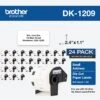 Brother Brother DK120924PK Small Address Paper Label Roll, Die-Cut, 24 Rolls Per Box