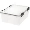 IRIS USA, Inc IRIS 30-Quart Weathertight Storage Box, Clear