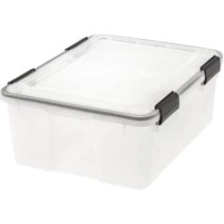 IRIS USA, Inc IRIS 30-Quart Weathertight Storage Box, Clear