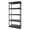 Plano Plano PLA9618SB 5-Shelf Heavy Duty Plastic Storage Shelves, 73"x36"x18"