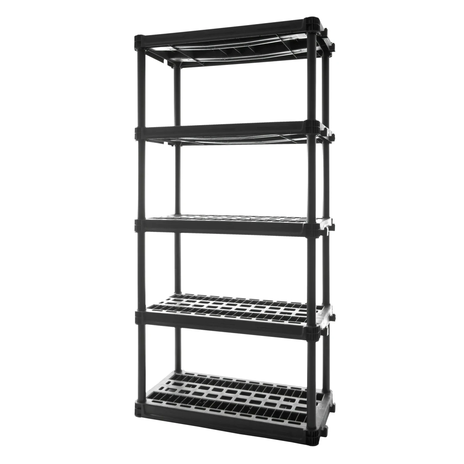 Plano Plano PLA9618SB 5-Shelf Heavy Duty Plastic Storage Shelves, 73"x36"x18" 1 Plano Plano PLA9618SB 5-Shelf Heavy Duty Plastic Storage Shelves, 73"x36"x18"