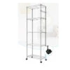 Unbranded Unbranded 5-Tier Kitchen Shelving Rack With Caster Hook