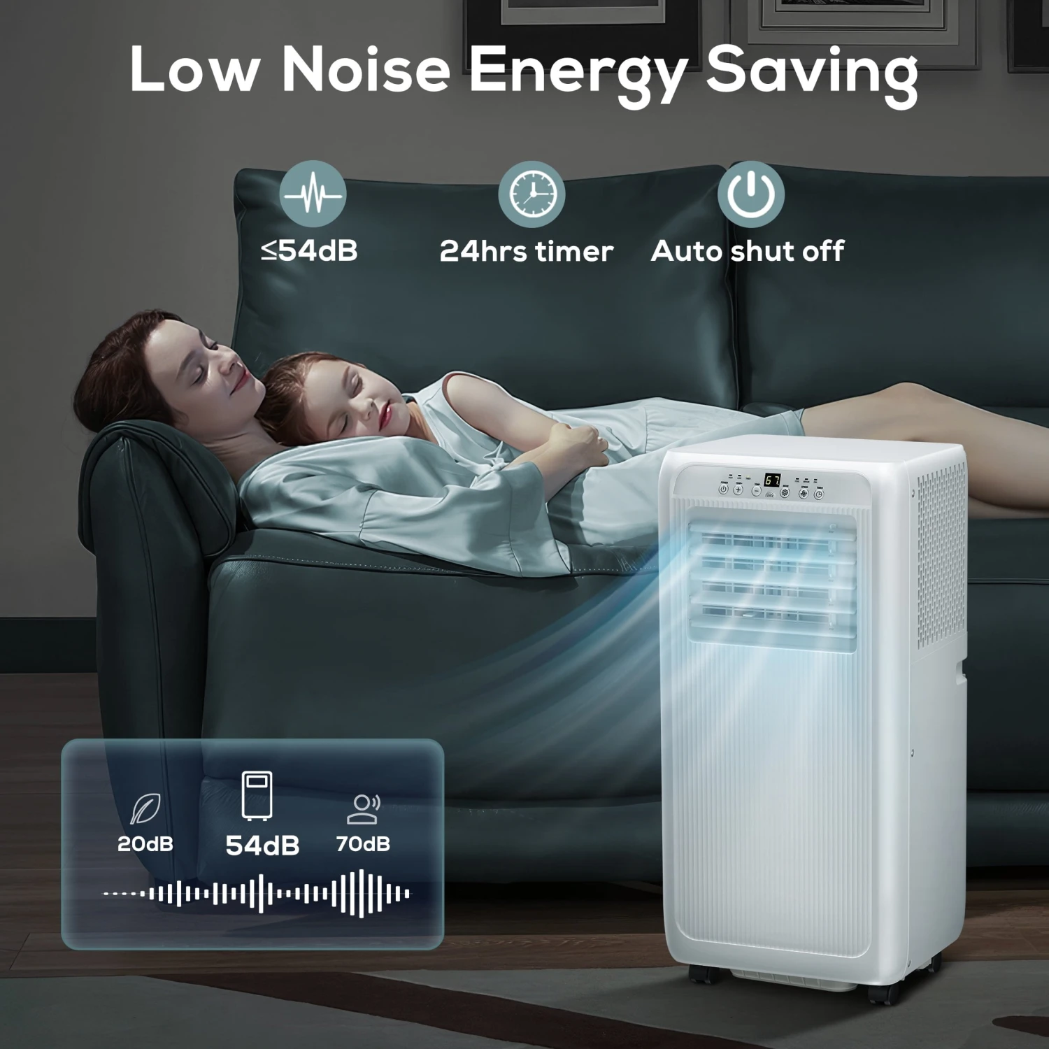 LHRIVER Lhriver FDP29-2026V1R3-LH-N Portable Air Conditioner With Window Kits 6000BTU (10000 BTU ASHRAE) - White 3 LHRIVER Lhriver FDP29-2026V1R3-LH-N Portable Air Conditioner With Window Kits 6000BTU (10000 BTU ASHRAE) - White - Image 3