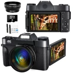 Yixinxin Yixinxin WD-G10 48MP 30FPS Vlogging Camera Camcorder With 32GB SD Card And 2 Batteries