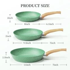 Innerwell Innerwell Nonstick Frying Pan Skillet Handle 11 Inch Green -Digitopia Deals Store a12c7424f772461b856e3bdff3a73272