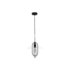 Asstd National Brand Asstd National Brand 1 Light Elongated Metal Pendant Light - BLACK ONE SIZE