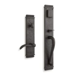 Signature Hardware Signature Hardware EHENGTB.15.300.10.R-DB-NB New England Entrance Door Set-Lever Handle - No Backset - Right Hand - Dark Patina