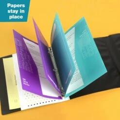 Mead Mead 260038L-WMT22 Trapper Keeper Binder, 1" Round Rings, Funky -Digitopia Deals Store a6c9830595634258af867b32d27691f6