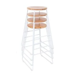 Mainstays Mainstays Backless Stool White
