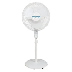 Hurricane Hurricane UIWM4.3MB076VTYVX9 Supreme Oscillating Stand Fan W/ Remote 16 In - White
