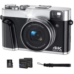Wednkoly Wednkoly DC202L-AF 4K Digital Camera For Photography 48MP Black