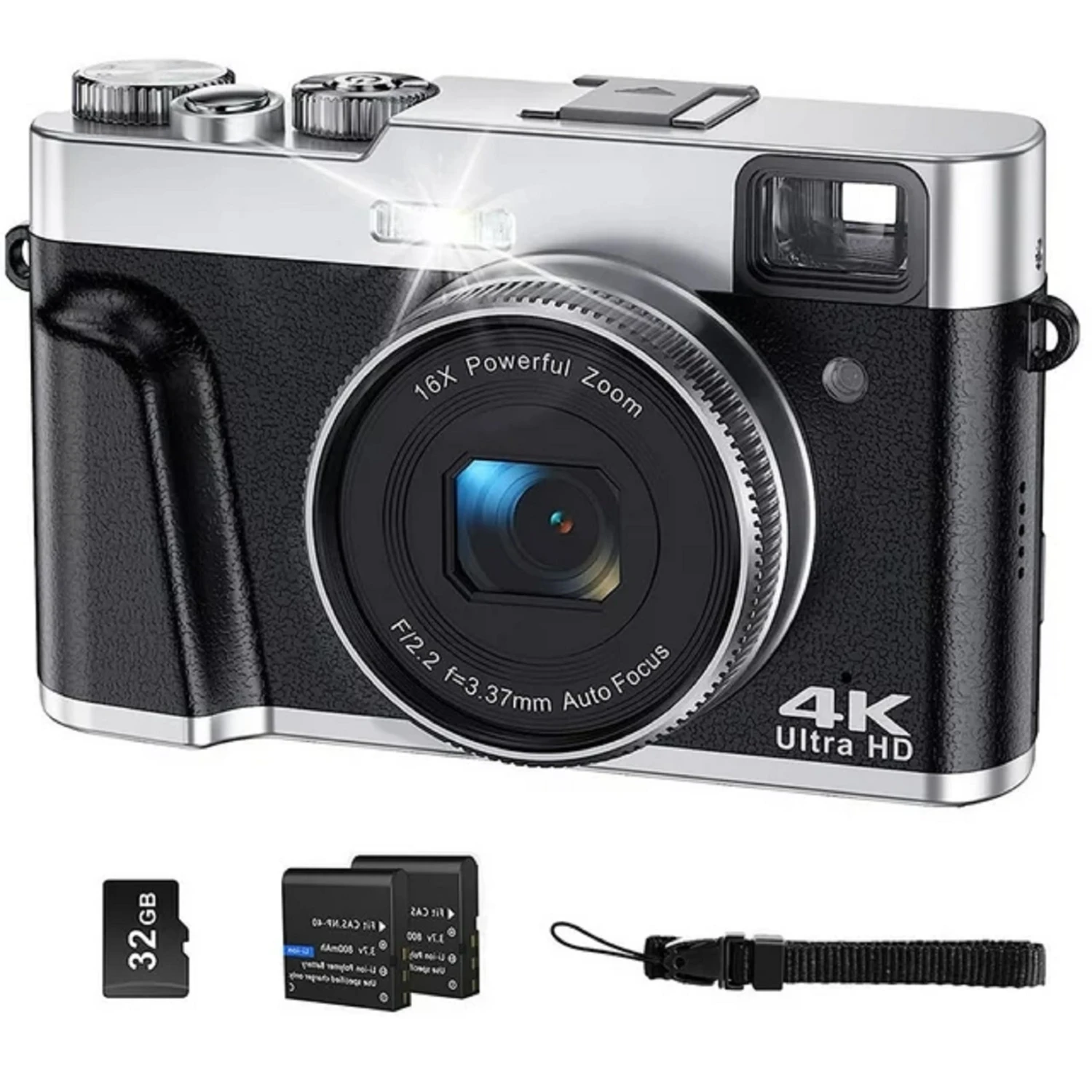 Wednkoly Wednkoly DC202L-AF 4K Digital Camera For Photography 48MP Black 1 Wednkoly Wednkoly DC202L-AF 4K Digital Camera For Photography 48MP Black